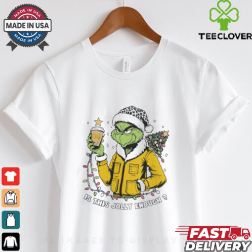 Michigan Wolverines x Santa Grinch Is This Jolly Enough Merry Christmas Shirt