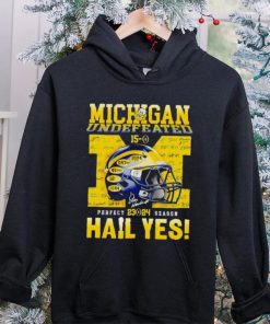 Michigan undefeated perfect season 23 24 hail yes shirt