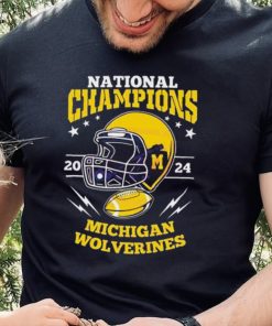 Michigan wolverines football helmet national champions 2024 tshirt