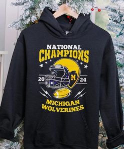 Michigan wolverines football helmet national champions 2024 tshirt