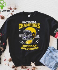 Michigan wolverines football helmet national champions 2024 tshirt