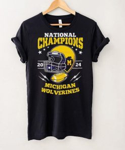 Michigan wolverines football helmet national champions 2024 tshirt