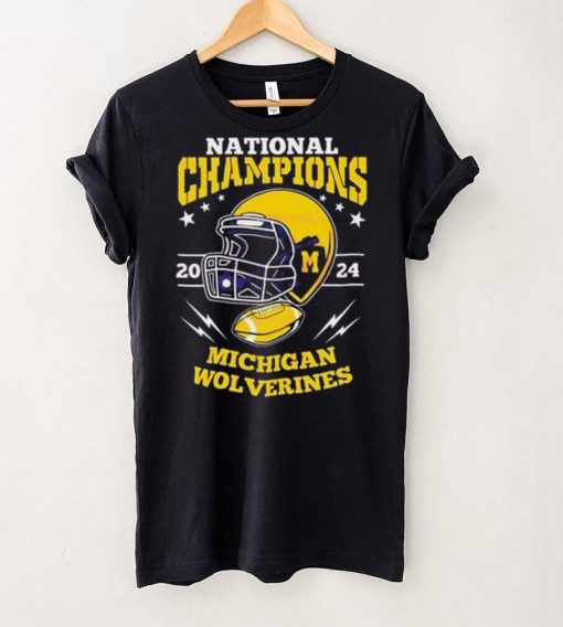 Michigan wolverines football helmet national champions 2024 tshirt