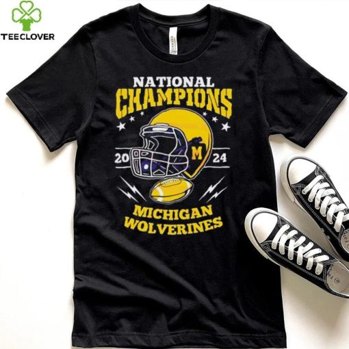 Michigan wolverines football helmet national champions 2024 tshirt