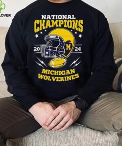 Michigan wolverines football helmet national champions 2024 tshirt