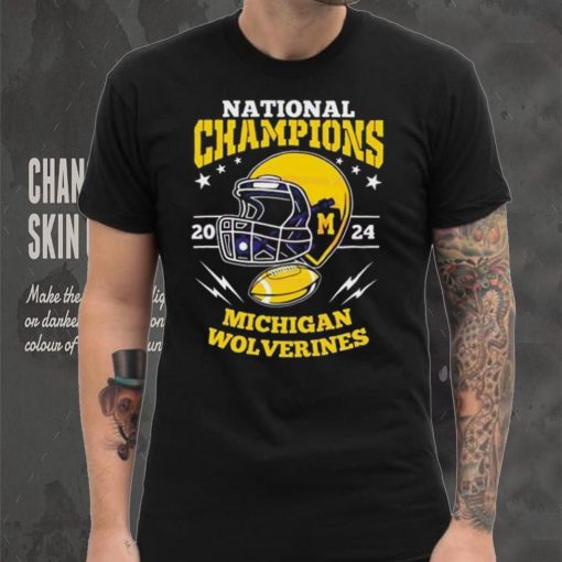 Michigan wolverines football helmet national champions 2024 tshirt