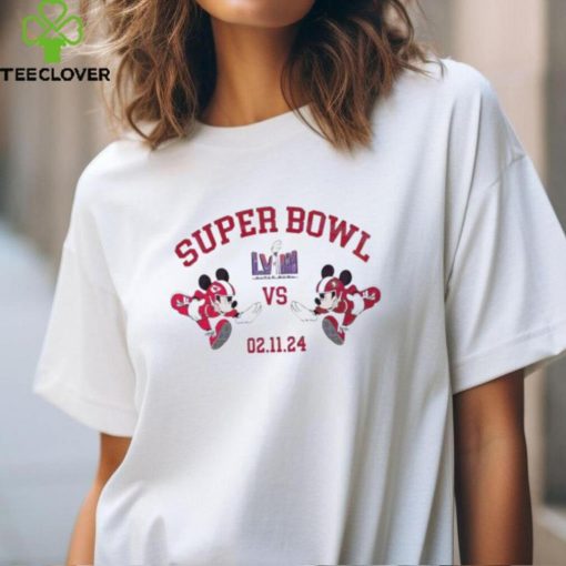 Mickey 49ers Vs Chiefs Super Bowl LVIII Shirt