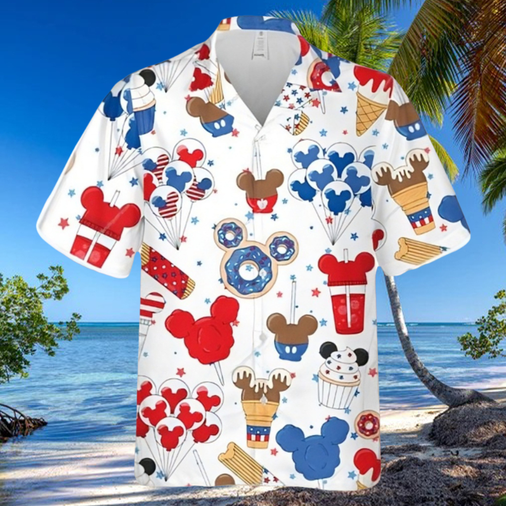 Mickey American Sweets 4th Of July Full Printing Hawaiian Shirt Mickey American Sweets 4th Of July Full Printing Hawaiian Shirt