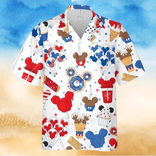 Mickey American Sweets 4th Of July Full Printing Hawaiian Shirt