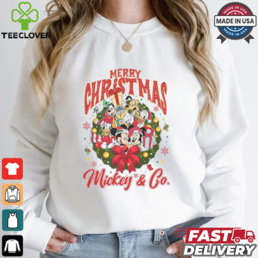 Mickey And Friends Christmas Shirt, Merry Christmas Mickey And Co Shirt