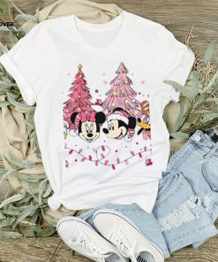 Mickey And Friends Christmas Trees Pink Tshirt