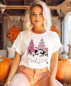 Mickey And Friends Christmas Trees Pink Thoodie, sweater, longsleeve, shirt v-neck, t-shirt