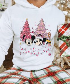 Mickey And Friends Christmas Trees Pink Thoodie, sweater, longsleeve, shirt v-neck, t-shirt