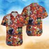 Mickey And Friends Halloween Villain Costume Disney Full Printing Hawaiian Shirt – Orange