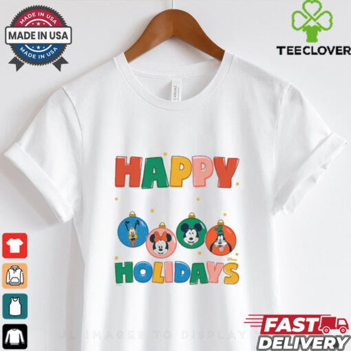 Mickey And Friends Happy Holidays Ornaments T Shirt