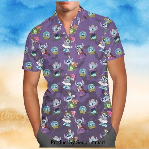 Mickey And Friends Hot Air Balloon Ride Disney Cartoon Graphics Inspired Full Printing Hawaiian Shirt