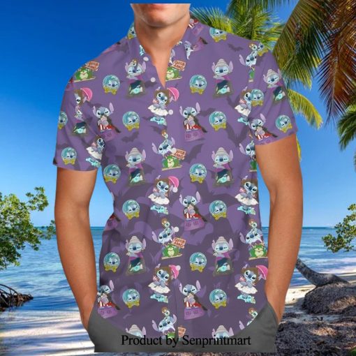 Mickey And Friends Hot Air Balloon Ride Disney Cartoon Graphics Inspired Full Printing Hawaiian Shirt