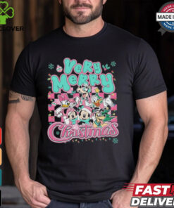 Mickey And Friends Pink Christmas Shirt