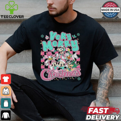 Mickey And Friends Pink Christmas Shirt