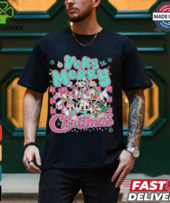 Mickey And Friends Pink Christmas Shirt