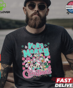 Mickey And Friends Pink Christmas Shirt