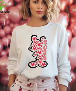 Mickey And Minnie Happy 2024 Valentine's Day Tshirt