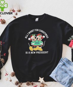 Mickey And Minnie Mouse All I Want For Christmas Is A New President T Shirt