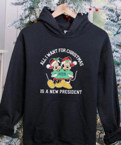 Mickey And Minnie Mouse All I Want For Christmas Is A New President T Shirt