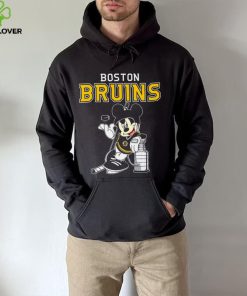 Mickey Boston Bruins With The Stanley Cup Hockey NHL T Shirt