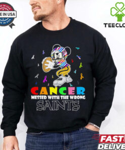 Mickey Cancer messed with wrong New Orleans Saints shirt