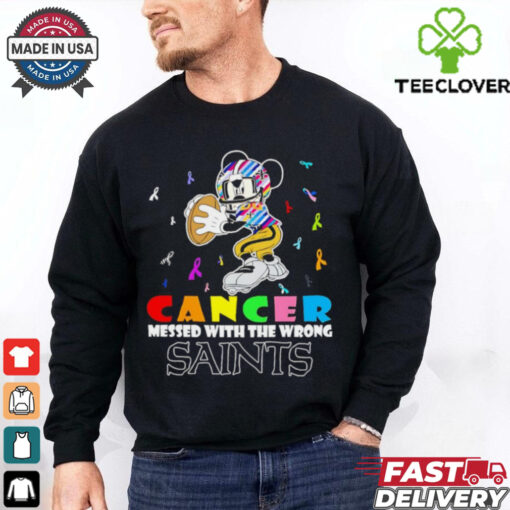 Mickey Cancer messed with wrong New Orleans Saints shirt