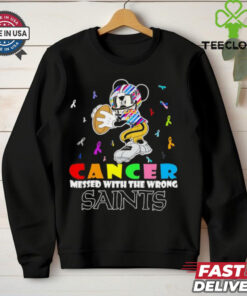 Mickey Cancer messed with wrong New Orleans Saints shirt