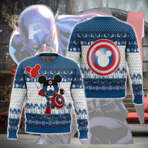 Mickey Captain America Ugly Sweater