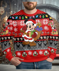 Mickey Christmas Ugly Sweater, Disney Mouse Very Merry Xmas Sweater