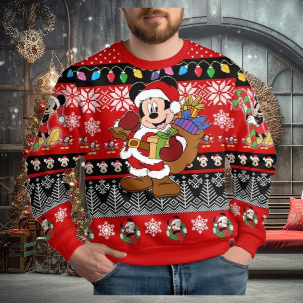 Mickey Christmas Ugly Sweater, Disney Mouse Very Merry Xmas Sweater Mickey Christmas Ugly Sweater, Disney Mouse Very Merry Xmas Sweater