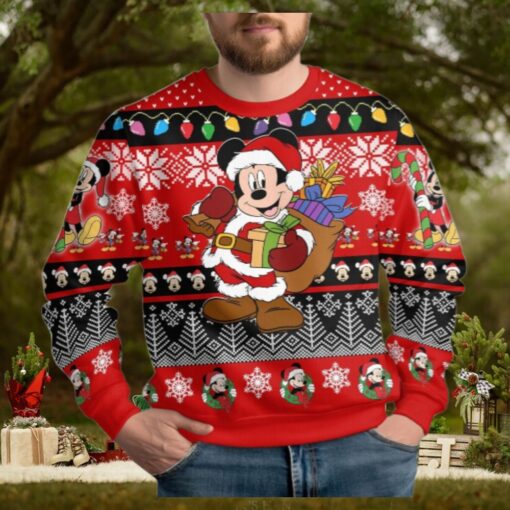 Mickey Christmas Ugly Sweater, Disney Mouse Very Merry Xmas Sweater