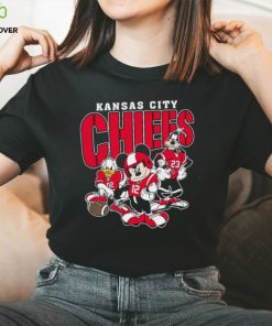 Mickey Donald Goofy Play Football Kansas City Chiefs Shirt