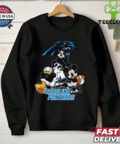 Mickey Friends Carolina Panthers Tee Disney Inspired Game Day Football NFL Shirt