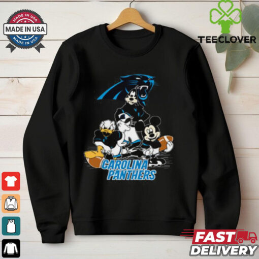 Mickey Friends Carolina Panthers Tee Disney Inspired Game Day Football NFL  Shirt
