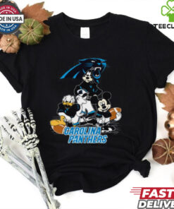 Mickey Friends Carolina Panthers Tee Disney Inspired Game Day Football NFL Shirt