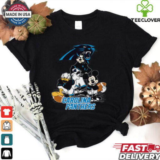 Mickey Friends Carolina Panthers Tee Disney Inspired Game Day Football NFL  Shirt