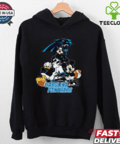 Mickey Friends Carolina Panthers Tee Disney Inspired Game Day Football NFL Shirt