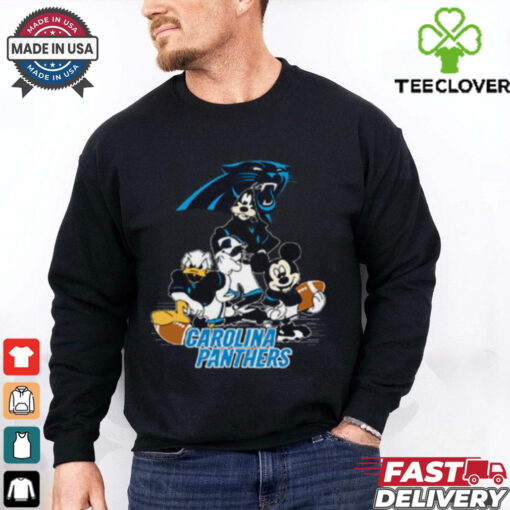 Mickey Friends Carolina Panthers Tee Disney Inspired Game Day Football NFL  Shirt