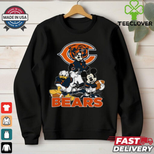 Mickey Friends Chicago Bears Tee Disney Inspired Game Day Football NFL Shirt