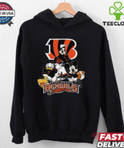 Mickey Friends Cincinnati Bengals Tee Disney Inspired Game Day Football NFL Shirt