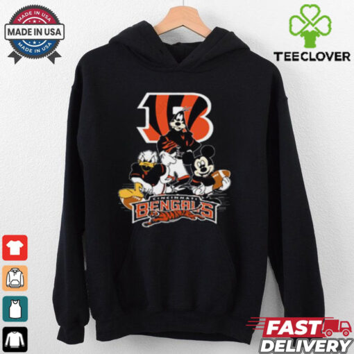 Mickey Friends Cincinnati Bengals Tee Disney Inspired Game Day Football NFL  Shirt