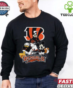 Mickey Friends Cincinnati Bengals Tee Disney Inspired Game Day Football NFL Shirt