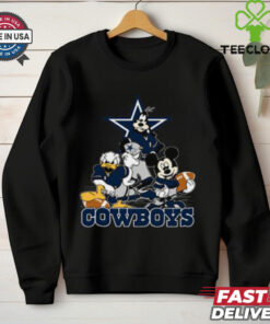Mickey Friends Dallas Cowboys Tee Disney Inspired Game Day Football NFL Shirt