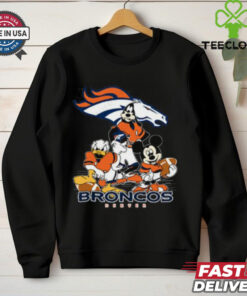 Mickey Friends Denver Broncos Tee Disney Inspired Game Day Football NFL Shirt