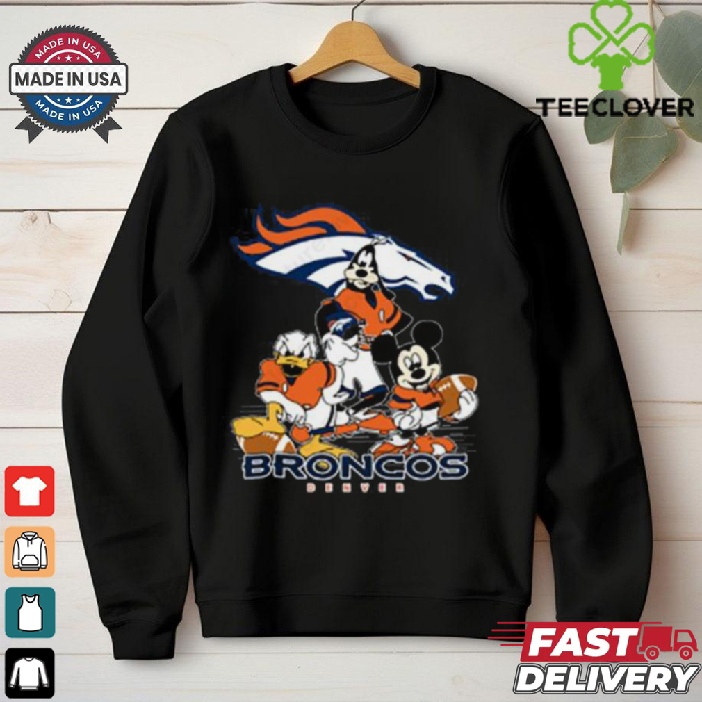 Mickey Friends Denver Broncos Tee Disney Inspired Game Day Football NFL Shirt Mickey Friends Denver Broncos Tee Disney Inspired Game Day Football NFL Shirt